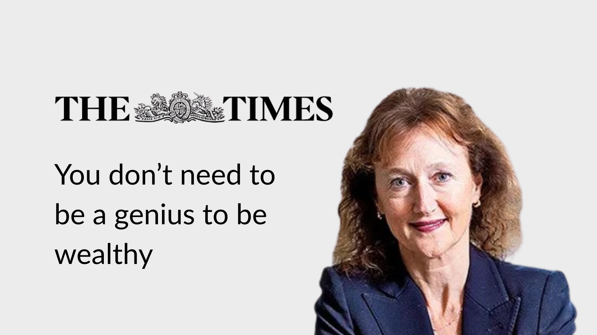 Hero image for You don’t need to be a genius to be wealthy