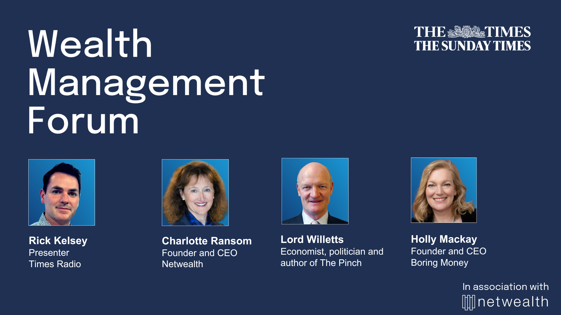 Hero image for Watch the highlights from The Times Wealth Management Forum